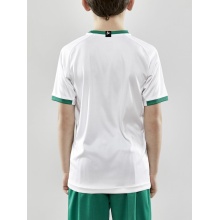 Craft Sport T-shirt (Jersey) Progress 2.0 Graphic Jersey - light, functional and stretch material white/green Children