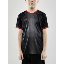 Craft Sport T-shirt (Jersey) Progress 2.0 Graphic Jersey - lightweight, functional and stretch material black/red Kids