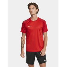 Craft Sport T-shirt Squad 2.0 Contrast Jersey (high elasticity, comfortable fit) red Men