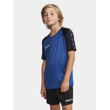 Craft Sport T-shirt Squad 2.0 Contrast Jersey (high elasticity, comfortable fit) cobalt blue Kids