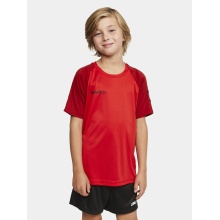 Craft Sport T-shirt Squad 2.0 Contrast Jersey (high elasticity, comfortable fit) red Kids