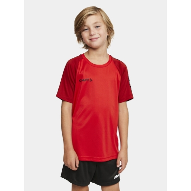 Craft Sport T-shirt Squad 2.0 Contrast Jersey (high elasticity, comfortable fit) red Kids