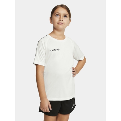 Craft Sport T-shirt Squad 2.0 Contrast Jersey (high elasticity, comfortable fit) white Kids