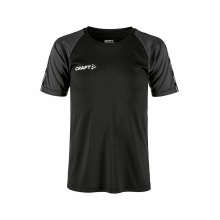 Craft Sport T-shirt Squad 2.0 Contrast Jersey (high elasticity, comfortable fit) black/grey Children