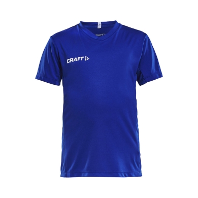 Craft Sport T-shirt (Jersey) Squad Solid - loose fit, quick-drying - cobalt blue Kids