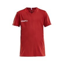 Craft Sport T-shirt (Jersey) Squad Solid - loose fit, quick-drying - red Kids