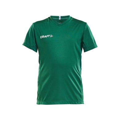 Craft Sport T-shirt (Jersey) Squad Solid - loose fit, quick-drying - green Kids