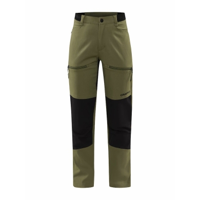 Craft Wanderhose Pro Explore Hiking Pant (elastic, durable) long khaki green Women