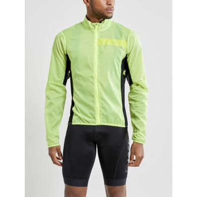 Craft Bicycle Wind Jacket ADV Essence Light Wind (windproof and water-repellent) lime green Men