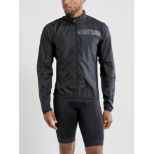 Craft Bicycle Wind Jacket ADV Essence Light Wind (windproof and water-repellent) black Men