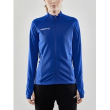 Craft Training Jacket Evolve Full Zip - durable mid-layer jacket made of stretch material - cobalt blue Women