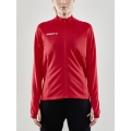 Craft Training Jacket Evolve Full Zip - durable mid-layer jacket made of stretch material - red Women