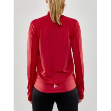 Craft Training Jacket Evolve Full Zip - durable mid-layer jacket made of stretch material - red Women