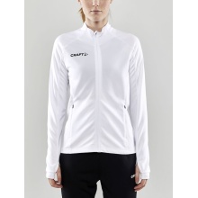 Craft Training Jacket Evolve Full Zip - durable mid-layer jacket made of stretch material - white Women