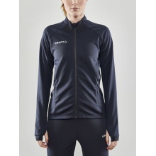 Craft Training Jacket Evolve Full Zip - durable mid-layer jacket made of stretch material - dark grey Women