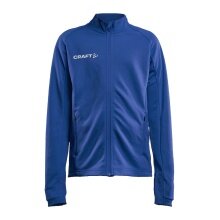 Craft Training Jacket Evolve Full Zip - durable mid-layer jacket made of stretch material - cobalt blue children