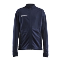 Craft Training Jacket Evolve Full Zip - durable mid-layer jacket made of stretch material - navy blue children