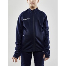 Craft Training Jacket Evolve Full Zip - durable mid-layer jacket made of stretch material - navy blue children