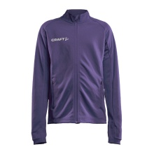 Craft Training Jacket Evolve Full Zip - durable mid-layer jacket made of stretch material - purple children