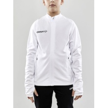 Craft Training Jacket Evolve Full Zip - durable mid-layer jacket made of stretch material - white children