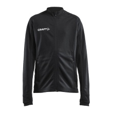 Craft Training Jacket Evolve Full Zip - durable mid-layer jacket made of stretch material - black children