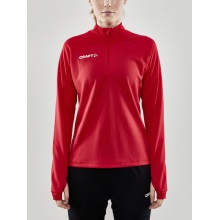 Craft Sport Long Sleeve Shirt Evolve Halfzip - durable, made of stretch material - red Women