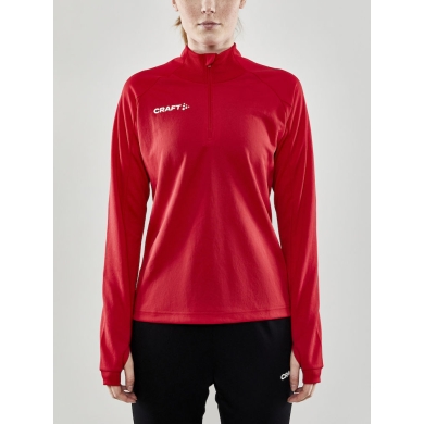 Craft Sport Long Sleeve Shirt Evolve Halfzip - durable, made of stretch material - red Women