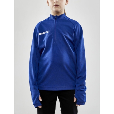 Craft Sport Long Sleeve Shirt Evolve Halfzip - durable, made of stretch material - cobalt blue Kids