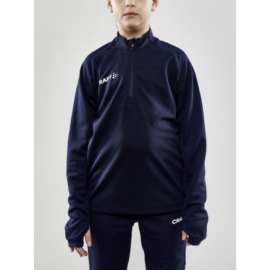 Craft Sport Long Sleeve Shirt Evolve Halfzip - durable, made of stretch material - navy blue Kids