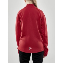 Craft Sport Long Sleeve Shirt Evolve Halfzip - durable, made of stretch material - red Kids