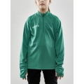 Craft Sport Long-sleeved Shirt Evolve Halfzip - durable, made of stretch material - green Kids