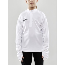 Craft Sport Long Sleeve Shirt Evolve Halfzip - durable, made of stretch material - white Kids