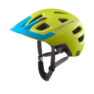 Cratoni Children's Bicycle Helmet Maxster PRO #22 matt lime green/blue