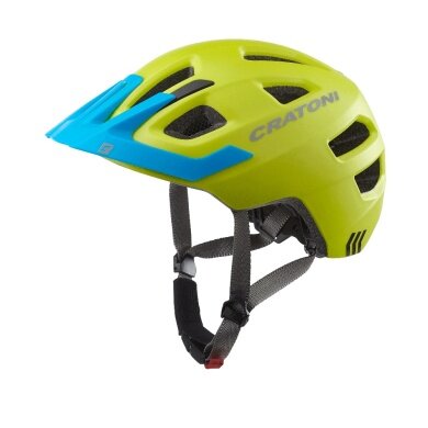 Cratoni Children's Bicycle Helmet Maxster PRO #22 matt lime green/blue