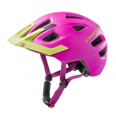 Cratoni Children's Bicycle Helmet Maxster PRO #19 matt pink/lime