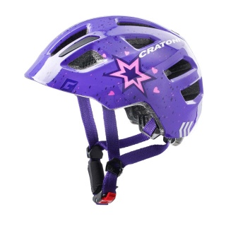 Cratoni Bicycle Helmet Maxster Kids violet Star