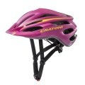 Cratoni Bike Helmet Pacer (Reflectors, Chin Padding, Removable Visor, 230g, Matte) Pink/Yellow