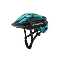 Cratoni Children's Bicycle Helmet Pacer Junior matt black/turquoise