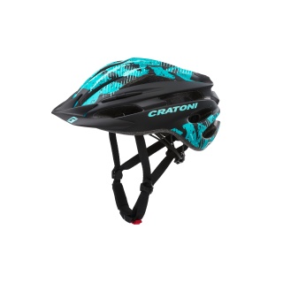 Cratoni Children's Bicycle Helmet Pacer Junior matt black/turquoise