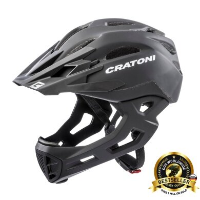 Cratoni Bicycle Helmet C-Maniac (Full Protection) black matte