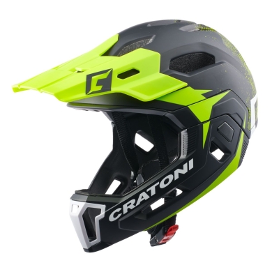 Cratoni Bike Helmet C-Maniac 2.0 MX (Full Protection) matte black/lime green