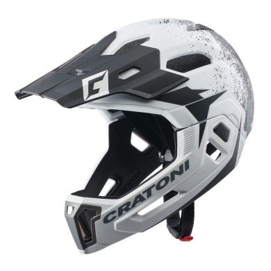 Cratoni Bike Helmet C-Maniac 2.0 MX (Full Protection) matte white/black