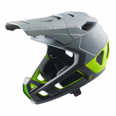 Cratoni Bicycle Helmet Interceptor 2.0 (Full Protection) grey/lime matte