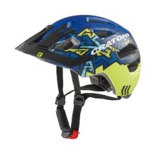 Cratoni Children's Bicycle Helmet Maxster PRO #22 matte wild blue/yellow