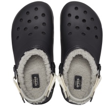 Crocs All Terrain Lined Clog Sandals (with lining, sturdy outsole) black/beige - 1 pair