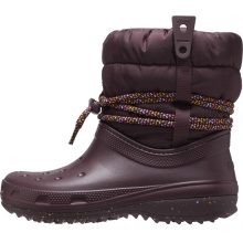 Crocs Winter Boots Classic Neo Puff Luxe Boot waterproof with lining burgundy Women