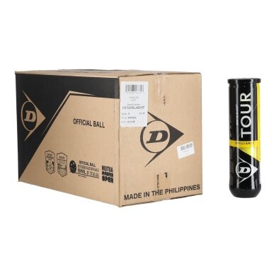 Dunlop Tennis Balls Tour Brilliance Can 18x4 in Box