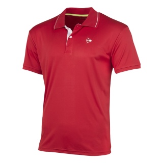 Dunlop Tennis Polo Club (100% Polyester) red Men