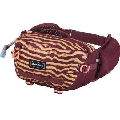 Dakine Waist Bag Hot Laps Hip Bag 5 Litre OCHRE STRIPE/PORT burgundy