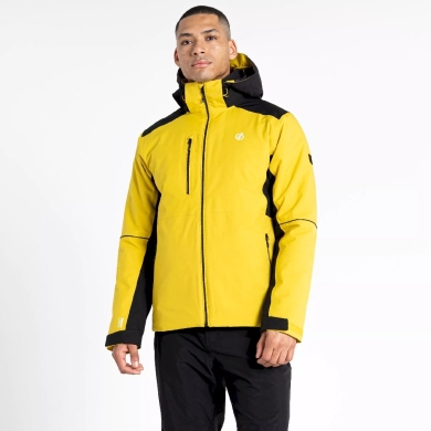 Dare2B Winter Ski Jacket Remit (warm fleece lining, waterproof) yellow/black Men